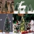 (10/15/20/25cm) 6Pcs Mini Weihnachtsbaum Tannenbaum Künstlicher Christbaum Tisch Tannenbaum Klein Miniatur Tanne mit Schnee-Effek Grün Weihnachtsdeko Weihnachten Tischdeko für DIY Basteln Schaufenster - 4