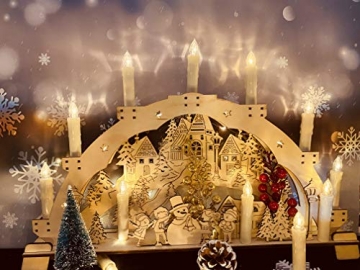 30er LED Weihnachtskerzen Kabellos, Warmweiß Christbaumkerzen Kabellos, led kerzen weihnachtsbaum, IP64, für Weihnachtsbaum, Weihnachtsdeko. mit Batterie Fernbedienung, LED Lichterkette Kerzen. - 2
