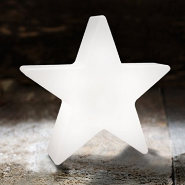 8 seasons design| Kleiner LED Stern Shining Star Micro XS (9,5 cm, Neu mit Batterie-Schutzfolie, kabellos, Dekostern, Sterngeschenk, Mitbringsel) weiß - 4