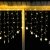 BLOOMWIN 2x1M Schneeflocken Lichtervorhang Warmweiß, USB Weihnachtesbeleuchtung 8Modi Lichterkettenvorhang 104LEDs Stimmungslichter für Balkon, Fenster, Hochzeit, Weihnachten IP44 Lichterkette - 1