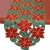 CloudSun Weihnachts-Tischwäsche, Weihnachtsstern mit Stickerei, Bestickt, Weihnachtsblumen, Kommode, Schal, Tischauflage, Weihnachtsstern Runner 15"×68" Poinsettia - 1