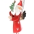 com-four® 2-teilges Hängedeko Set aus Metall - Weihnachtsmannfigur und Schneemannfigur zum Aufhängen - weihnachtliche Dekoration - Weihnachtsdeko - 2