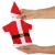 com-four® 3X Weinflaschen-Abdeckung mit Weihnachtsmannmantel und Weihnachtsmütze - Weihnachtstischdekoration - Christmas Flaschenüberzug - 3