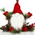 com-four® Weihnachtsmannfigur Größe XL, winterliche Santa Claus-Figur mit Tannenzapfenkörper, weihnachtliche Dekoration, hinreißende Tischdeko zur Adventszeit (Santa XL rot grün) - 3