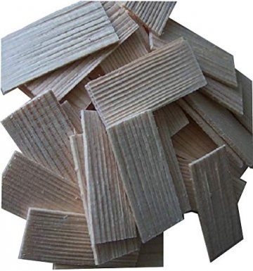 Dachschindel aus Fichtenholz. Krippenbau, Modellbau. 55x22-25 mm. 100 St Naturbelassen - 1