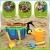 Daohexi 9 Gartengeräte für Kinder, Gartengeräte für Kinder im Freien, Werkzeugtasche, pädagogische Gartengeräte für Kinder mit Schürze, Gartenhandschuhe, Sprühflasche, Gartengeschenke für Kinder - 3