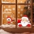 Fensterbilder Weihnachten Selbstklebend,Aivatoba Fensterdeko Weihnachten Kinderzimmer Weihnachtsmann Fensterdeko Winter Schneeflocken PVC Aufklebe Fensterbilder Weihnachten Dekoration Wiederverwendbar - 2