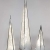 Formano beleuchtbare Deko-Pyramide aus Metall, 45 cm, mit 12 LEDs, 1 Stück, Silber, mit Drehmotor und Adapter - 2