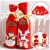 GGOOD Weihnachten Weinflasche Abdeckung Non-Woven-gewebe-Geschenk-Beutel Weihnachtstischdekoration Randomly Stilvolle - 3