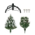 GIGALUMI 1.2M künstlicher Weihnachtsbaum mit Schnee und echten Tannenzapfen feuerfester Tannenbaum, inkl. Christbaum Ständer - 4