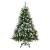GIGALUMI 1.2M künstlicher Weihnachtsbaum mit Schnee und echten Tannenzapfen feuerfester Tannenbaum, inkl. Christbaum Ständer - 1