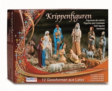 Glorex Latex Krippenfiguren Set, Andere, Mehrfarbig, 31 x 22 x 6,5 cm - 1