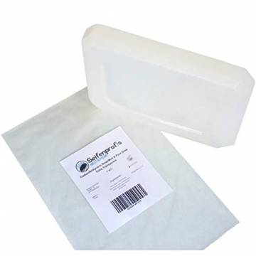 Glycerinseife Rohseife Seifenbasis - Transparent/Weiß (SLS-Frei) (1kg Weiß 1kg Transparent) - 1