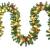 HI Tannengirlande aussen 5m - Grüne Girlande mit Lichterkette (80x LED), 5 Meter Girlande mit Licht und Kugeln als Weihnachtsdeko aussen - 1