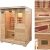 Home Deluxe – Infrarotkabine Redsun L – Keramikstrahler, Holz: Hemlocktanne, Maße: 153 x 110 x 190 cm | Infrarotsauna für 2-3 Personen, Sauna, Infrarot, Kabine - 2