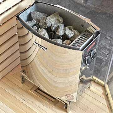 Home Deluxe - Traditionelle Sauna - Skyline XL Big - Holz: Hemlocktanne - Maße: 200 x 200 x 210 cm - inkl. komplettem Zubehör | Dampfsauna Aufgusssauna Finnische Sauna - 5