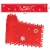 HOWAF Frohe Weihnachten Rentier Schneeflocke Tischläufer Rot Weihnachts Tischband Tischdecke für tischdeko Winter Weihnachtsdeko, Filz, (38 × 180 cm) - 2