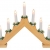 Idena 8582068 - Adventsleuchter aus naturfarbenem Holz mit 7 warmweißen Kerzenlichtern, mit Ersatzlampe, Anschlusskabel mit Schalter, ca. 40 x 30 cm groß, Dekoration für Weihnachten, Advent - 3