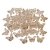 IPOTCH 50 Stücke Natürliche Hölzerne Schmetterling Holzscheiben Tischdekoration Holz Deko Holzsterne Basteln Weihnachtsdeko Natürliche Farbe - 2