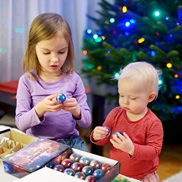 Joyjoz Slime Galaxy Schleim Weihnachtsgeschenk, 12 Packungen Golden Putty Slime Kit DIY Schleim Bälle, Partygeschenkset Stressabbau Lernspiel für Kinder und Erwachsene, Christmas Gifts - 5