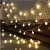 Leds Globe Lichterkette, Partybeleuchtung Außen,Warmweiße Kugel Lichterkette, Ideal Weihnachtsbeleuchtung für Innen, Zimmer,IP65 (Warm White, 3m/ 20 Lichter/Batteries) - 2