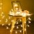 Lichterkette, 50 LED Stern Lichtervorhang batteriebetrieben, 5.5M Wasserdicht Dekorative Lichterkette mit 2 Modi Dimmbar für Außen Innen Weihnachtsdeko Kinderzimmer Schlafzimmer Party, Warmweiß - 1