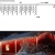 Lichterkette Eisregen Außen, 5M Weihnachtsbeleuchtung Lichtervorhang mit USB, 8 Modi und Timer Memory-Funktion und Dimmbar mit Fernbedienung, Deko Hochzeiten, Garten(Warmweiß) - 4