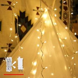 Lichterkette Strombetrieben, von myCozyLite®, 15m mit EU stecker, 100er Warmweiß LED für Innen und Außen Deko wie Weihnachten, Party, Garten, Hochzeit, Erweiterbar, mit 31V DC Transformator und Timer - 1