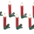 Lunartec LED Christbaumkerzen: 30er-Set LED-Weihnachtsbaum-Kerzen mit IR-Fernbedienung, rot (Christbaumkerzen kabellos) - 4