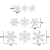Lynlon 108 Fensterdeko Schneeflocken Schneeflocken Fensterbilder Abnehmbare Fensterdeko Statisch Haftende PVC Aufkleber für Weihnachts-Fenster Dekoration, Türen,Schaufenster, Vitrinen, Glasfronten - 4