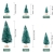 MELLIEX 60 Stück Miniatur Weihnachtsbaum Künstlicher Mini Modell Weihnachtsbaum Kunststoff Winter Ornamente für Tischdeko, DIY, Schaufenster - 2