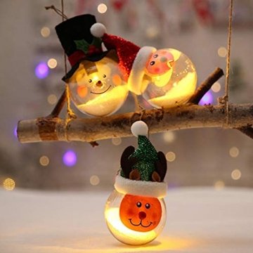 O-Kinee Klar Weihnachtskugeln,16 pcs Befüllbare DIY Christbaumkugeln aus Plastik,Durchsichtige Kunststoffkugeln,Weihnachtskugeln Baumschmuck,Weihnachten Deko zum Befüllen als Christbaumschmuck - 4