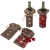 Omabeta Weinflaschendekor Verschleißfeste Weinflaschenkleidung Weinflaschenabdeckung Weihnachtstischdekoration für Weihnachtsfeiern(Fur Collar) - 4