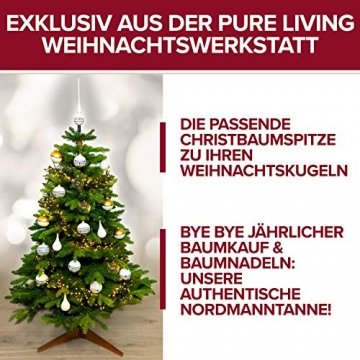 Pure Living Weihnachtskugeln Glas im wunderschönen Handwerk-Design - 24-tlg. Set mit exklusiven Christbaumkugeln Glas - Weihnachtsbaumkugeln in EU Premium-Qualität - Einzigartig-festlicher Baumschmuck - 5