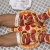 Rainbow Socks - Damen Herren Pizza Socks Box Mix Italienische Hawaii Pepperoni - 4 Paar - Gr.- EU 41-46/ Large - 4