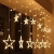 SALCAR Lichterkette mit LED Kugel 12 Sterne 138 Leuchtioden Lichtervorhang 8 Modi Innen & Außenlichterkette Wasserdicht Dekoration für Weihnachten - 2