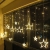 SALCAR Lichterkette mit LED Kugel 12 Sterne 138 Leuchtioden Lichtervorhang 8 Modi Innen & Außenlichterkette Wasserdicht Dekoration für Weihnachten - 3