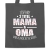 Shirtracer Oma - Ich habe 2 Titel Mama & Oma und ich rocke sie beide! - Blumen - Unisize - Dunkelgrau - tasche oma mama - WM101 - Stoffbeutel aus Baumwolle Jutebeutel lange Henkel - 3