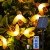 Solar Lichterkette Aussen - 13.5M 60 LED Bienen Lichterkette 8 Modi IP65 Wasserdicht Lichterkette Außen mit Fernbedienung Timer Dimmbar Lichterkette Solar für Bäume Terrasse Partys Garten(Warmweiß) - 1