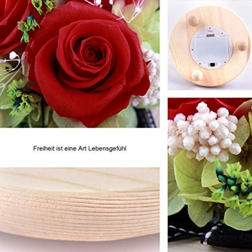 StillCool Ewige Rose, handgemachte frische Blume Rose mit schönen kreativen Herzen Design EIN Geschenk für Valentinstag Muttertag Weihnachten Jubiläum Geburtstag Thanksgiving - 5