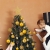 Sweelov Weihnachtskugeln Set mit 101 Weihnachtsbaumkugeln Gold Weihnachtssterndekorationen Weihnachtsbaumkamm Festival Kulissen (30/40/60mm) - 3