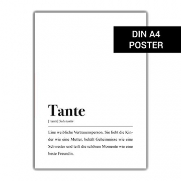 Tante Definition: DIN A4 Poster - 5