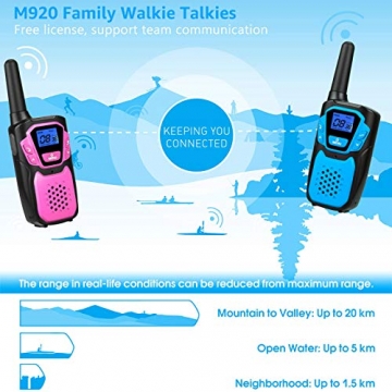 Topsung walkie Talkie Kinder, Einfache Bedienung Spielzeug walki talki mit Aufbewahrungstasche ab 3 5 8 Jahre mädchen Junge, Geschenk Geburtstagsgeschenk - 5