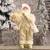 Traditionelle Weihnachtsmann-Figur mit Weihnachtsmann-Motiv, stehend, Weihnachtsdekoration, Weihnachtsmannpuppe für Zuhause, Rucksack, Büro (30 cm, rot) - 1