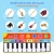 Upgrow Tanzmatte, Kinder Musikmatte, Klaviermatte mit 8 Instrumenten, Klaviertastatur Musik Playmat Spielzeug für Babys, Kinder, Mädchen und Junge (148x60 cm) - 2