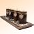 Urhome Teelichthalter Set auf Holz Tablett Tischdeko Advent Kerzenhalter Tischdeko für stimmungsvolle Weihnachten Deko Teelichter - 2