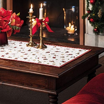 Villeroy und Boch Toy's Delight Gobelin Läufer XL, Tischläufer mit weihnachtlichem Streumotiv aus Baumwolle und Polyester, bunt, 49 x 143 cm - 2