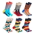 Vkele 6 Paar Bunte Socken (Streifen Muster) in Geschenkbox 39-42 Ideal als Geschenk Weihnachtsgeschenke für Männer und Frauen - 2