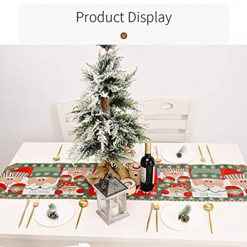 Weihnachten gestickte Tischläufer Weihnachts-Tischwäsche für die Weihnachtsdekoration Home Tischdecke - 7