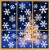 Weihnachtsdeko Fenster, 366 Schneeflocken Weihnachten Fensterbilder, Fenstersticker Fensteraufkleber PVC Fensterdeko Selbstklebend, für Türen Schaufenster Vitrinen Glasfronten Deko - 2